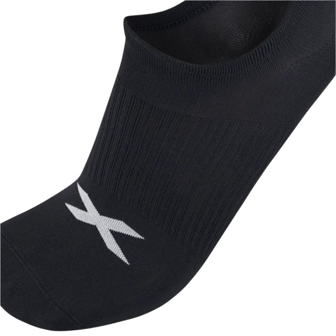 2XU - Invisible Sock 3 Pack - Black/White