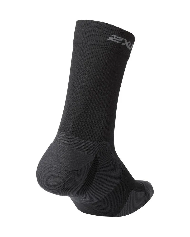 2XU Vectr Cushion Crew Socks - Black/Titanium