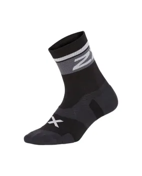 2XU Vectr Cushion Crew Socks - Black/White