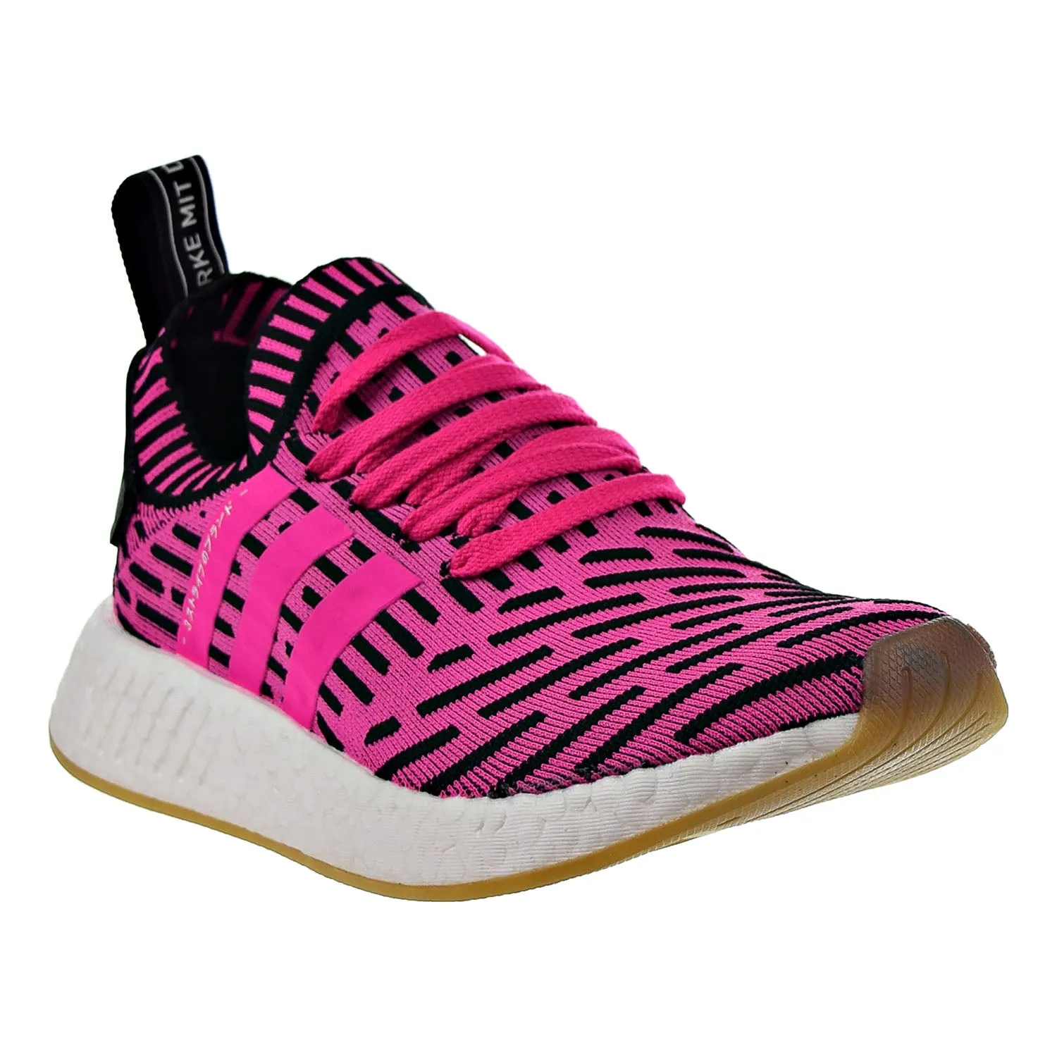 Adidas Originals NMD_R2 Primeknit Men's Shoes Pink/Pink/Core Black