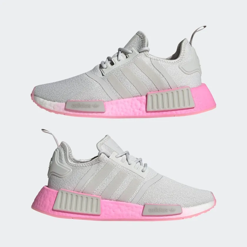 Adidas Women's NMD R1 Shoes - Grey One / Bliss Pink / Cloud White