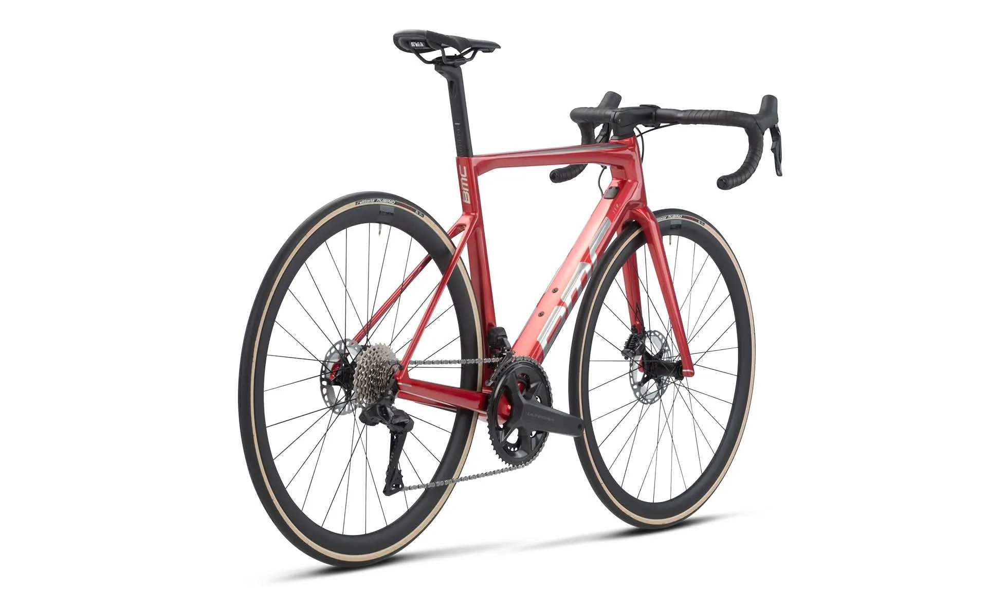 BMC TEAMMACHINE SLR ONE ROAD BIKE - PRISMA RED / BRUSHED ALLOY - SHIMANO ULTEGRA DI2