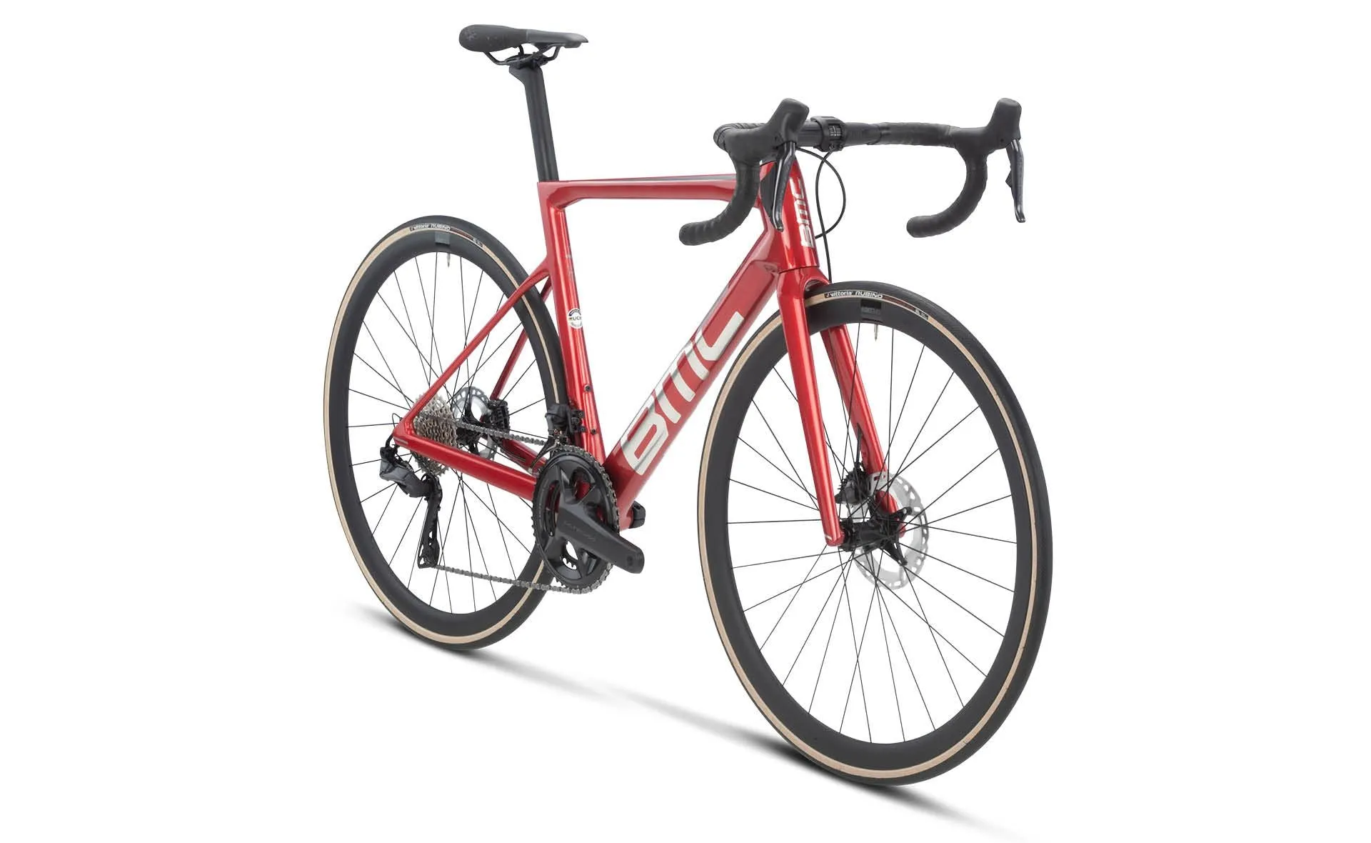 BMC TEAMMACHINE SLR ONE ROAD BIKE - PRISMA RED / BRUSHED ALLOY - SHIMANO ULTEGRA DI2