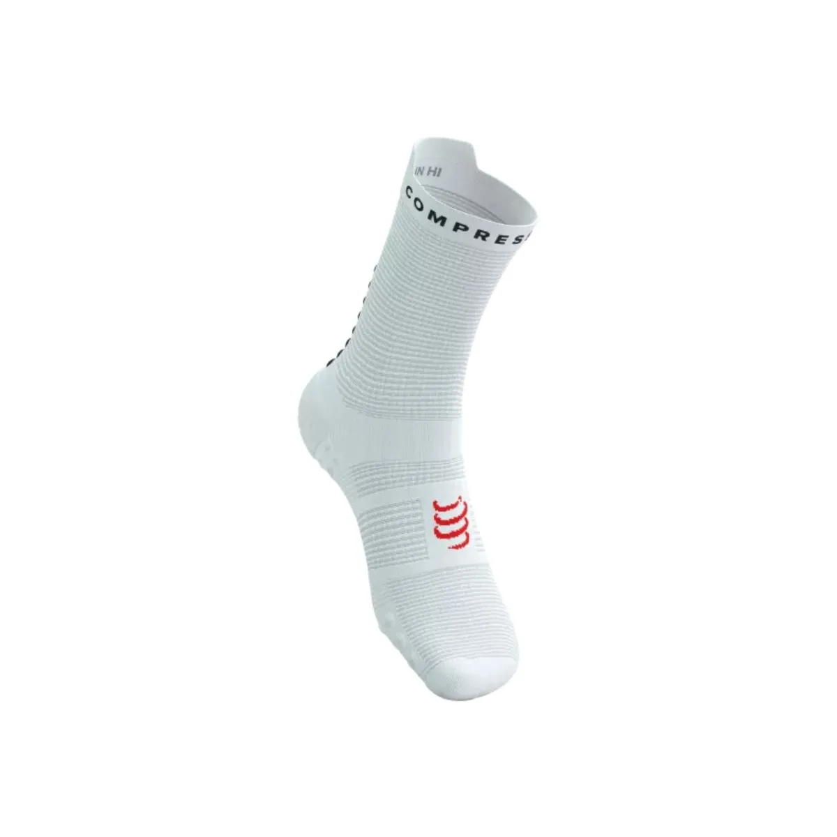 Compressport Pro Racing V4.0 Run High White Black Socks