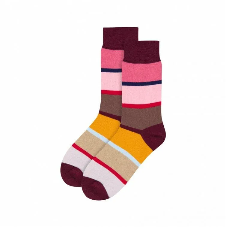 Crimson Stripe Socks