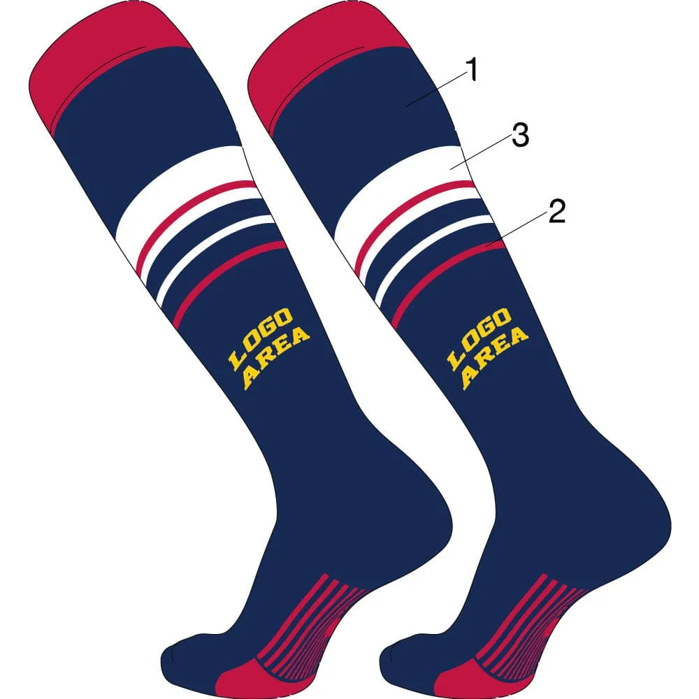 Custom Diamond Builder Baseball Socks Pattern 3