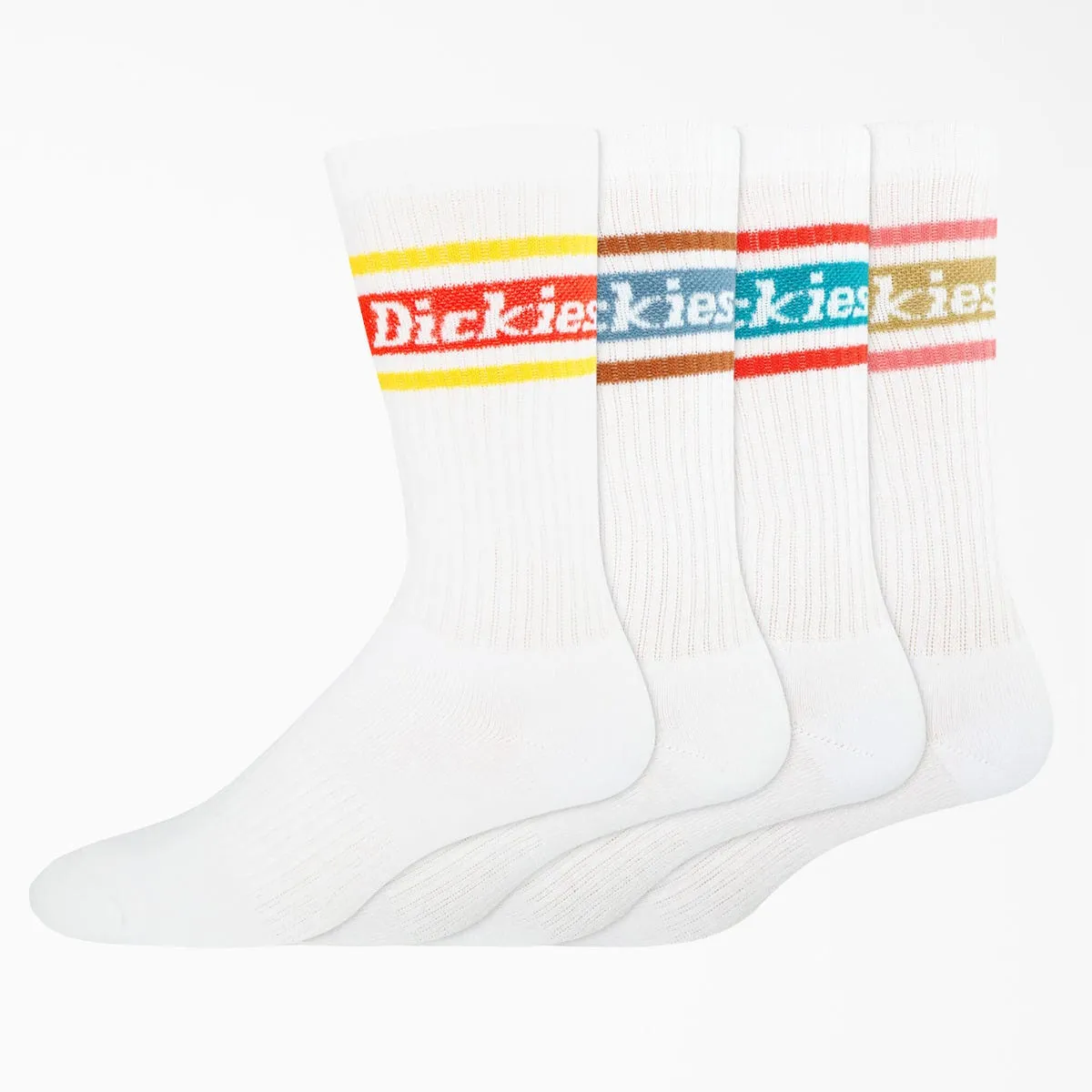 Dickies White Crew Socks - 4 Pack