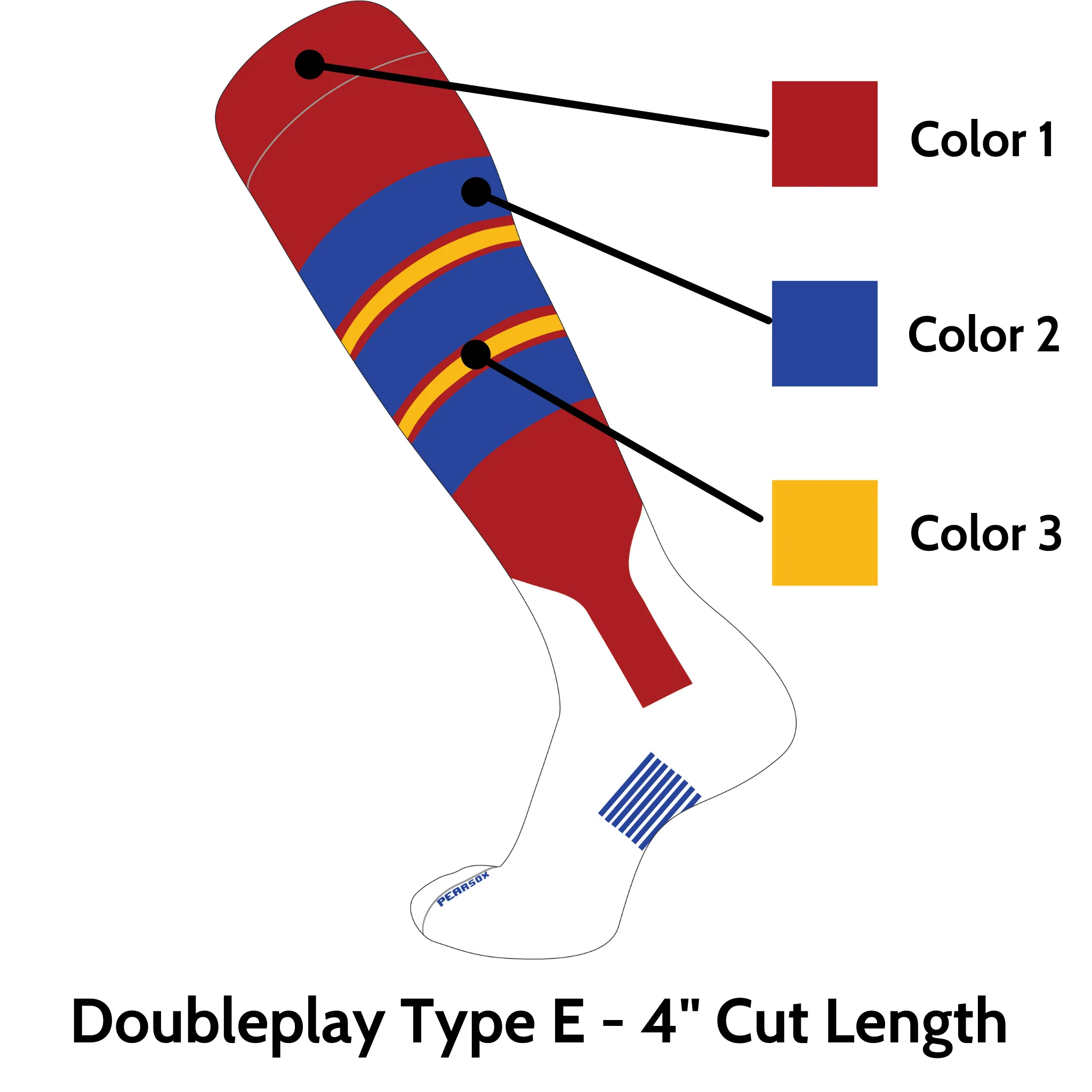 Doubleplay Custom Stirrup Sock Type E