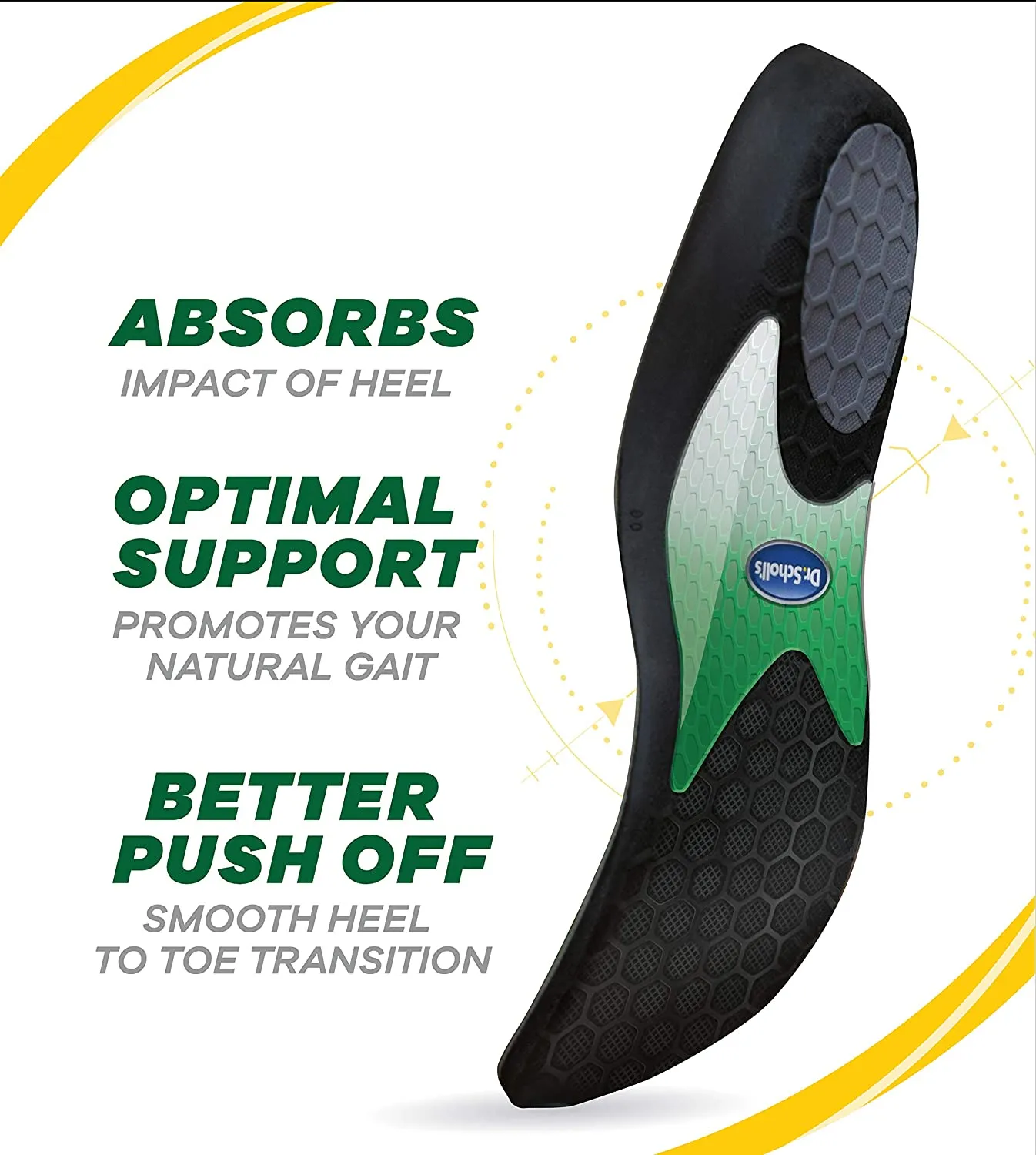 Dr. Scholl’s Performance Sized to Fit Running Insoles for Men & Women | Help Prevent Plantar Fasciitis, Shin Splints and Runner’s Knee