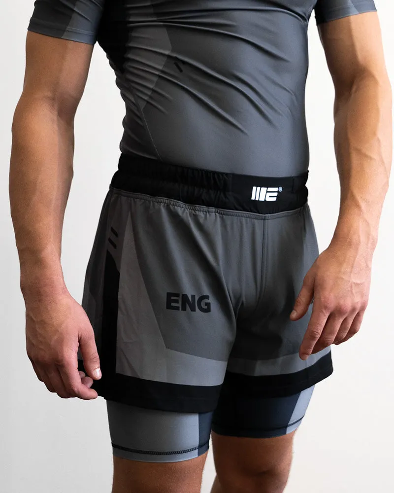 Engage Iron Grey 2-in-1 Hybrid Shorts