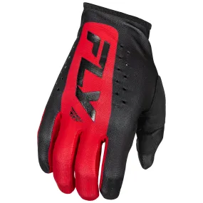 Fly Racing 2025 Youth Lite Gloves Black Red