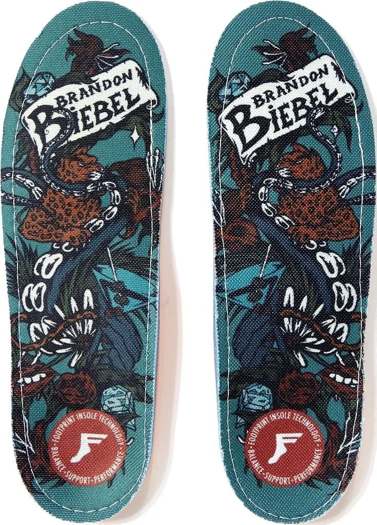 Footprint - Kingfoam Orthotic Biebel's Garden Insoles