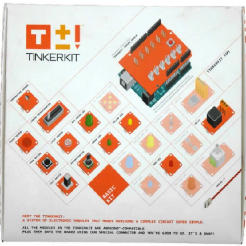 Full Original Arduino Tinkerkit Base Kit K000001 Includes Variety of Sensors