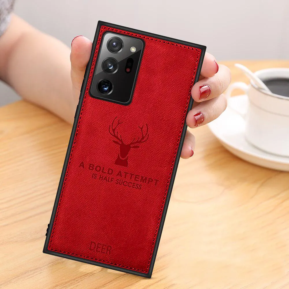 Galaxy Note 20 Ultra Deer Pattern Inspirational Soft Case