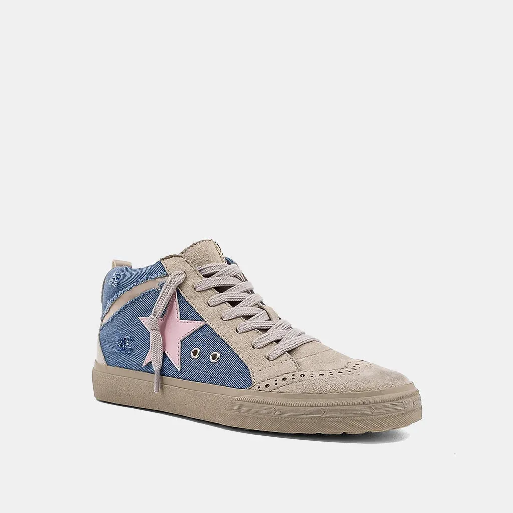 Girls Paulina Denim Mid Sneaker