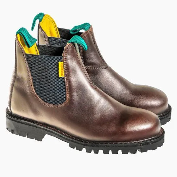 Jim Green Stockman Chelsea Brown Steel Toe Boot