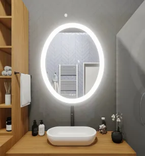 LED Mirror (Side-Lighted Oval) 24" x 32" (or 32" x 24")