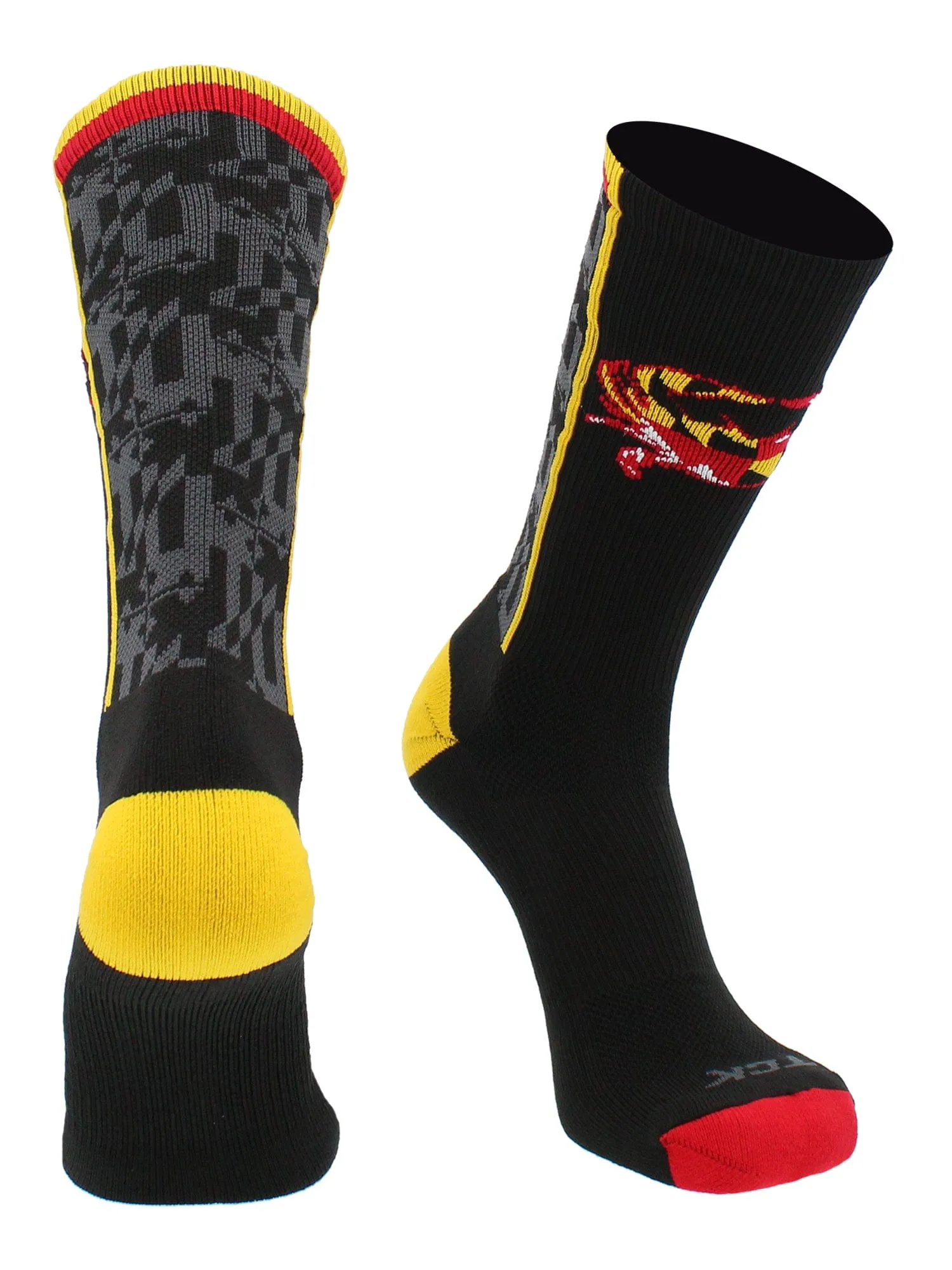 Maryland Flag with Crab Crew Socks