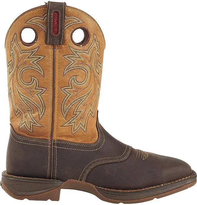 Men's Durango 11" Brown Rebel Brown WP, EH Pull On Steel Square Toe Work Boot