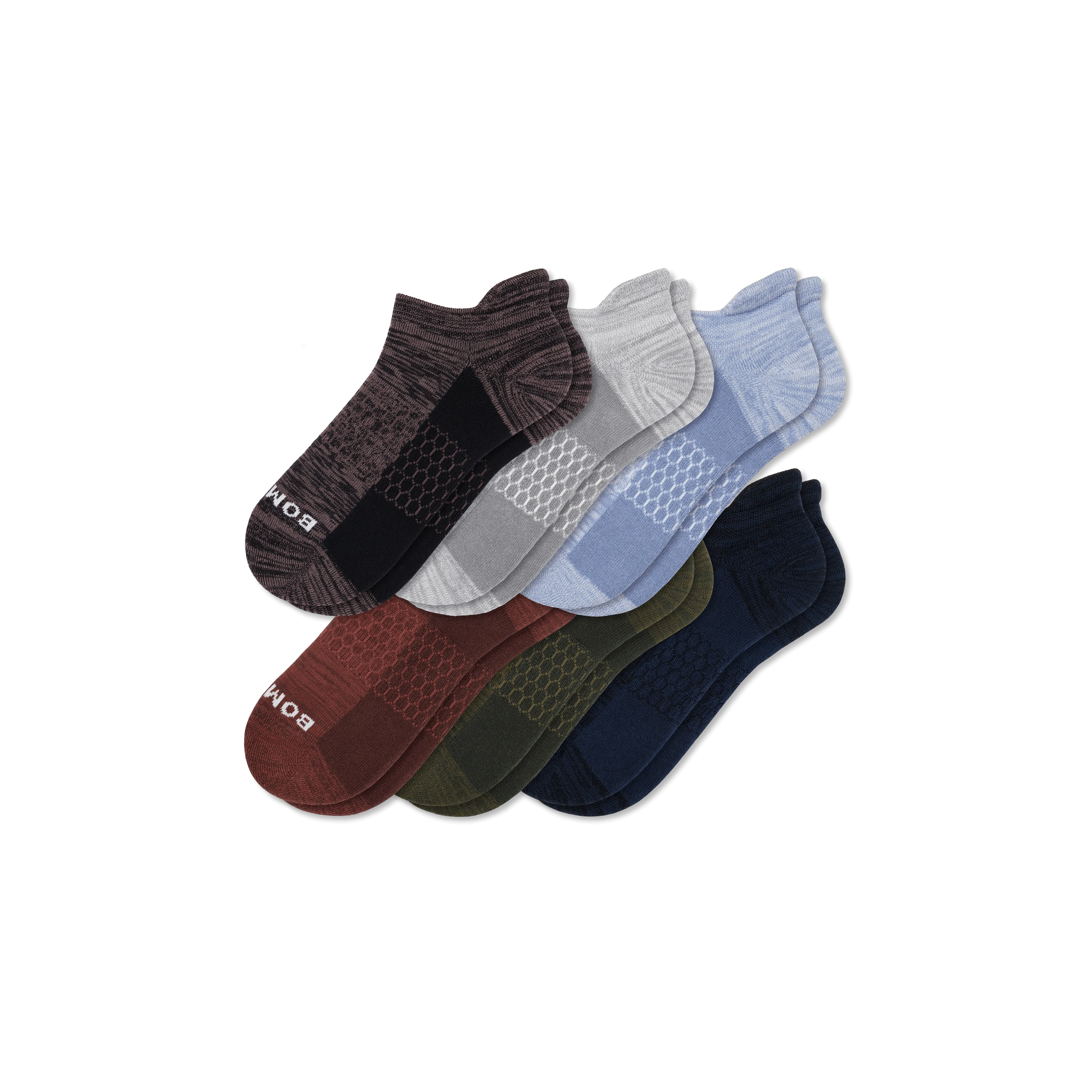 Men’s Two Tone Ankle Sock 6-Pack