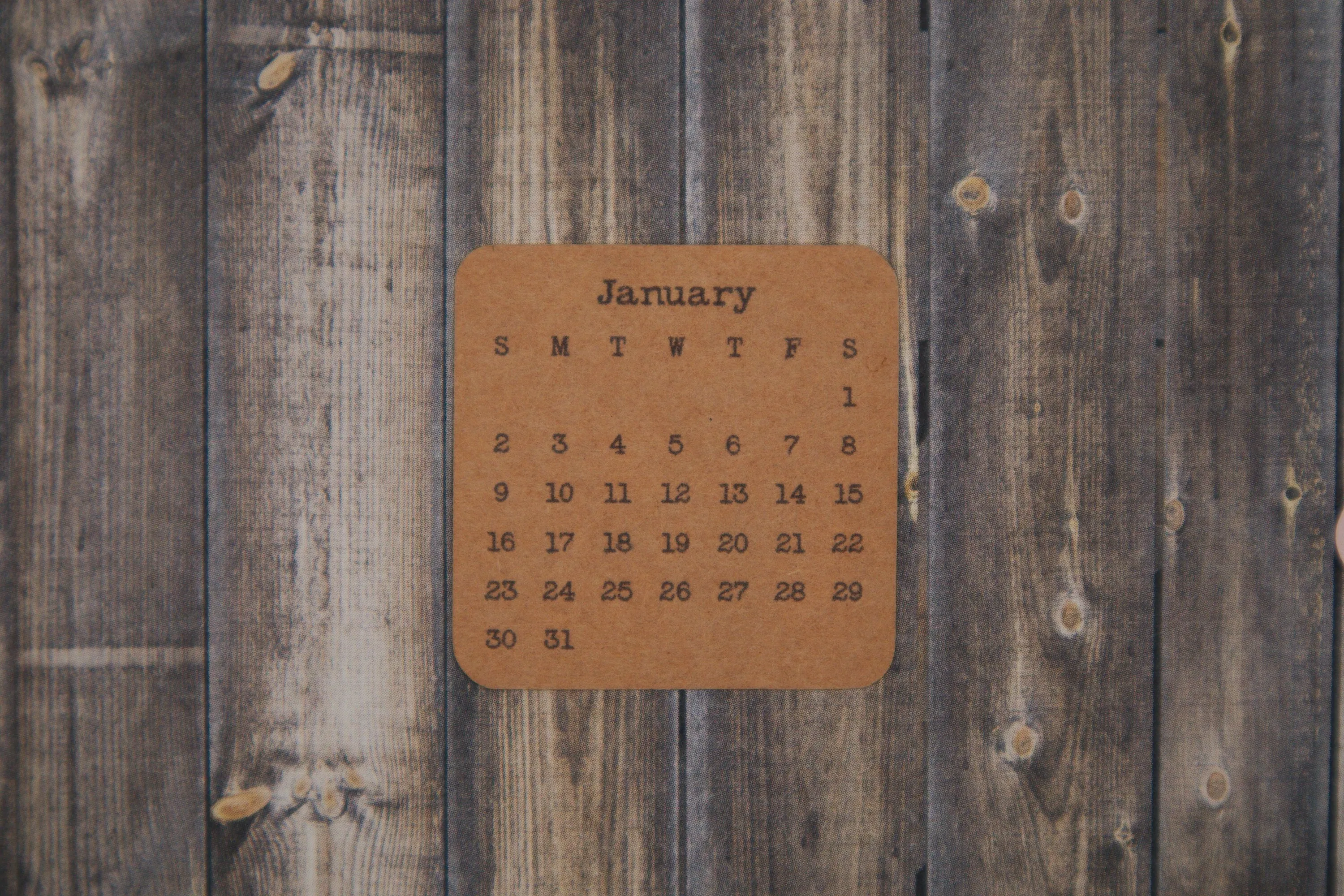 Micro Calendar Stickers