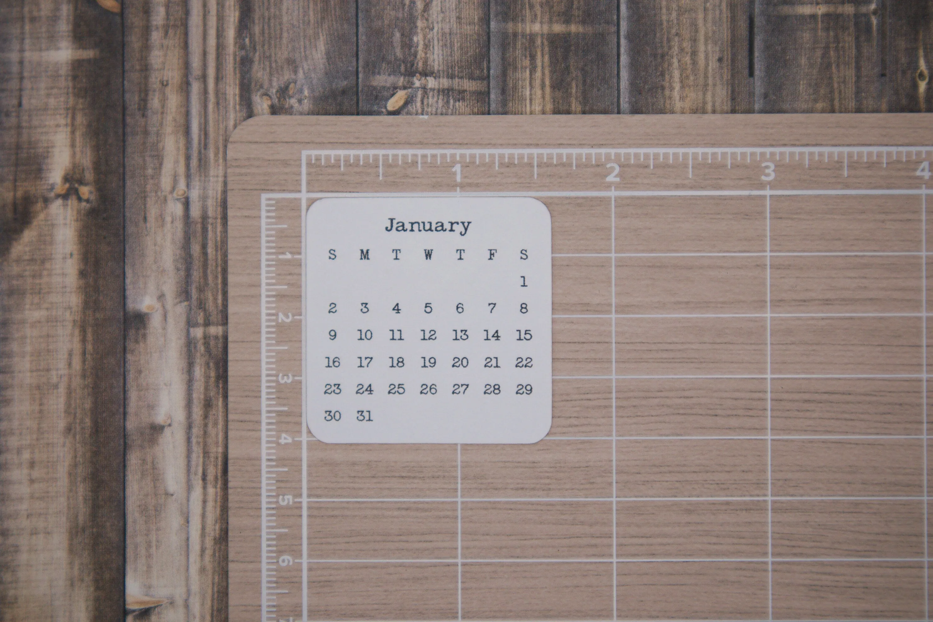 Micro Calendar Stickers