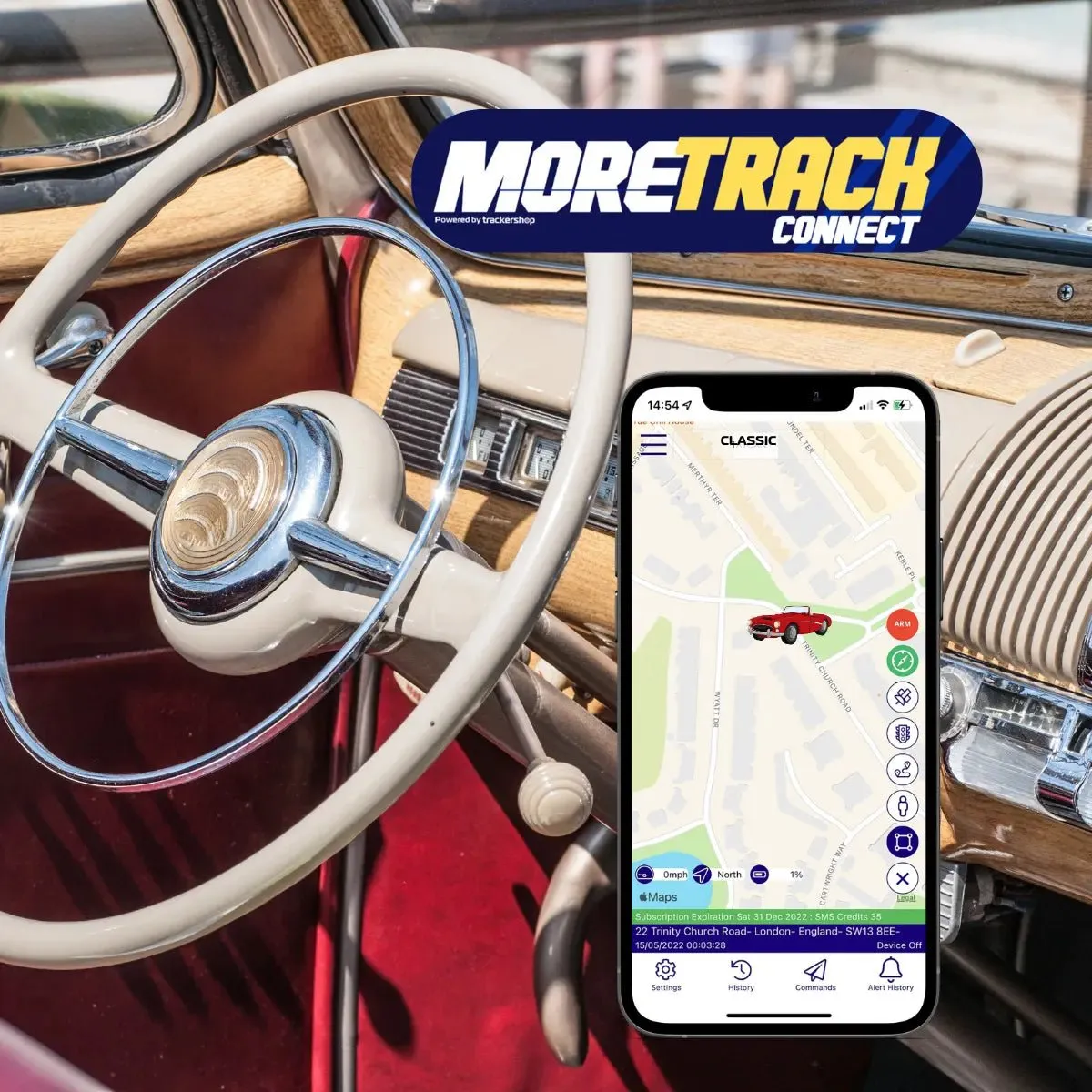 MoreTrack Classic Car Vehicle Tracker