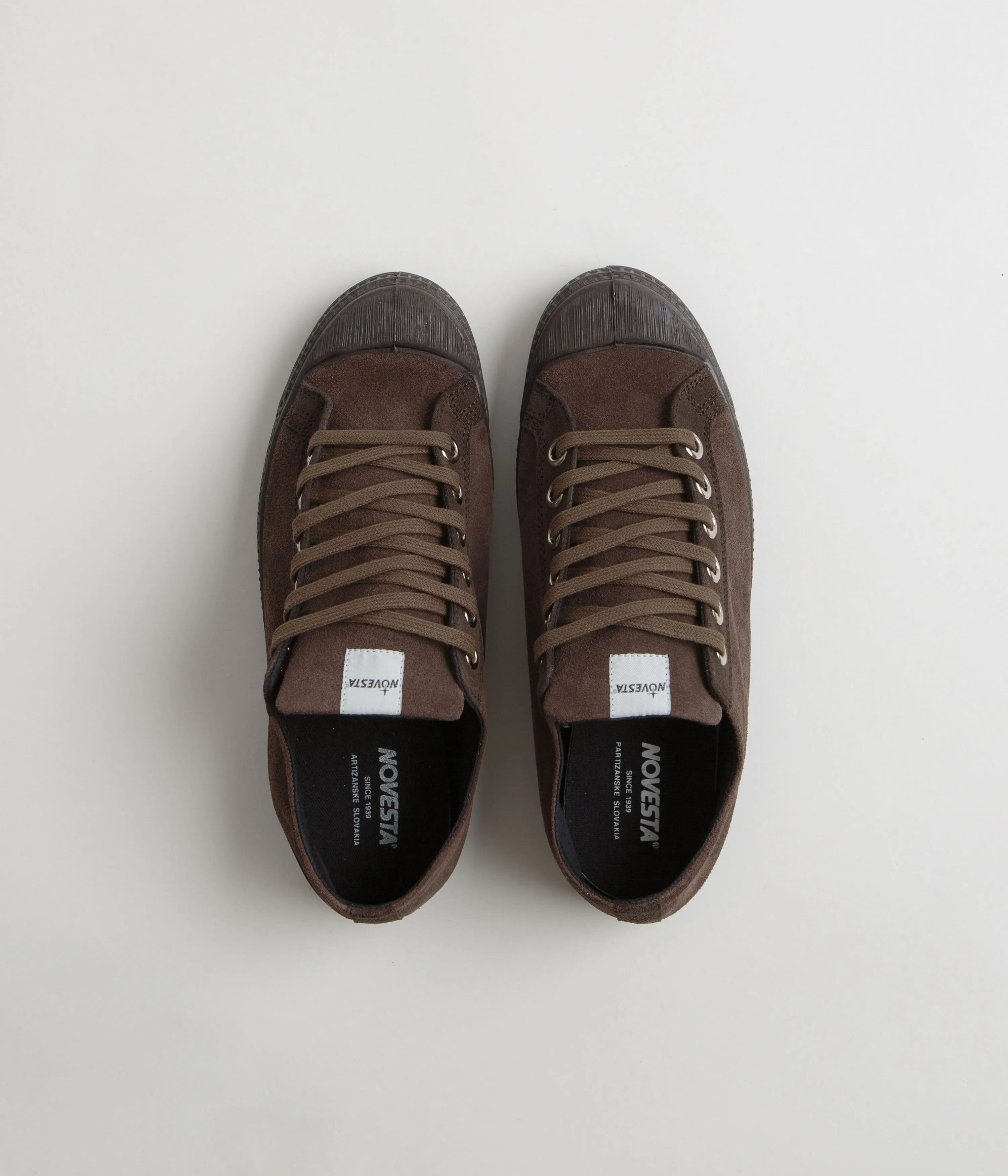 Novesta Star Master Suede Shoes - Double Brown