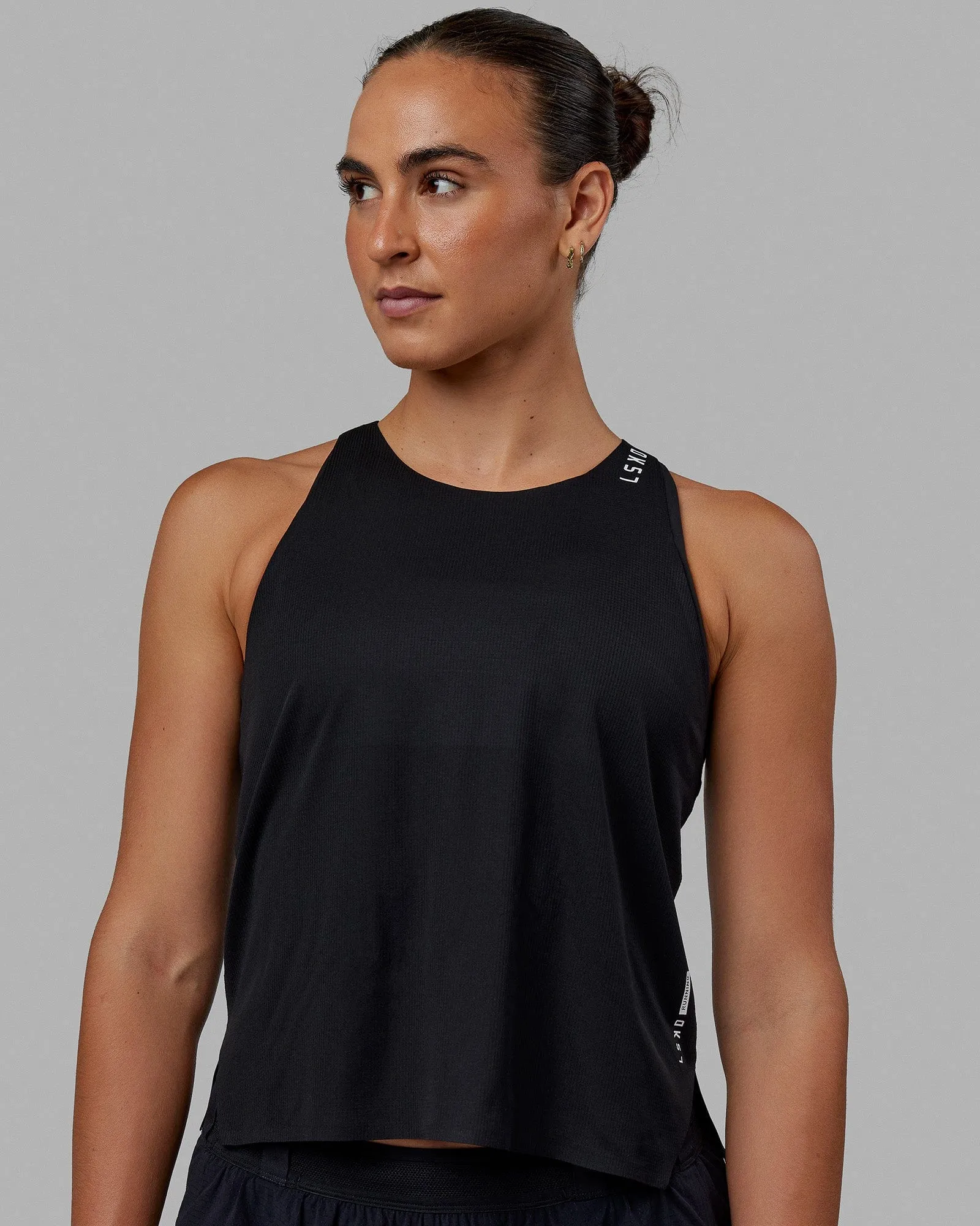 Race Day Performance Tank - Black-White