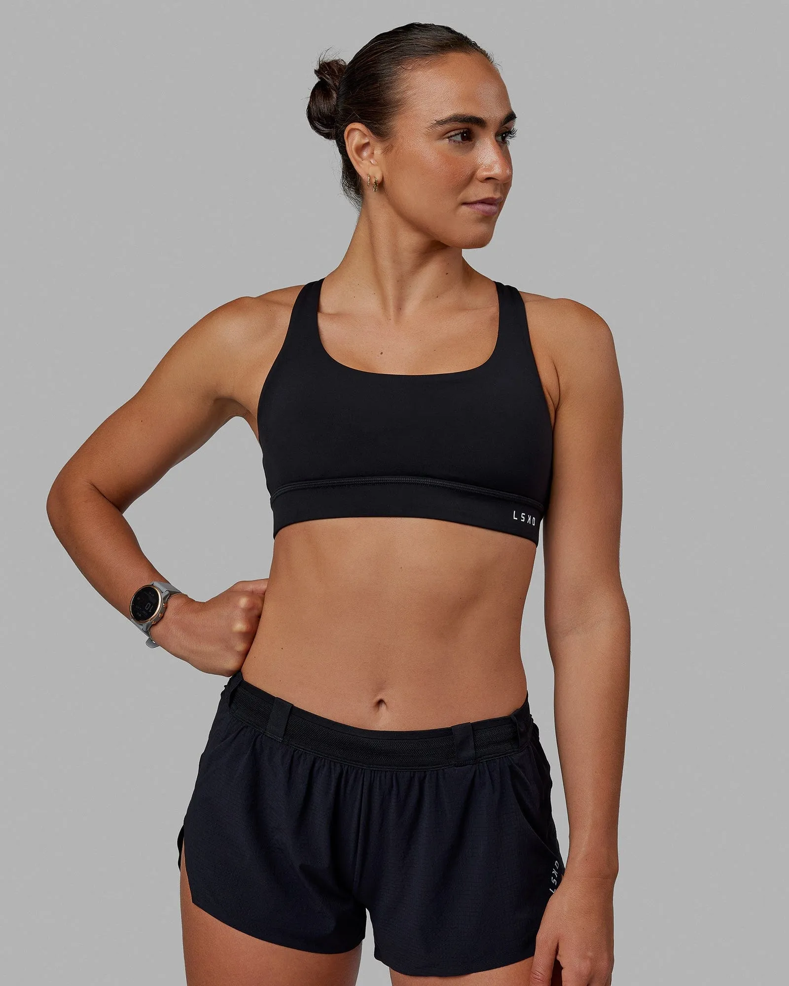 Race Day Sports Bra - Black