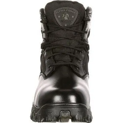 Rocky Men's Alpha Force 6" Comp Toe WP Public Service Boot -Black- FQ0006167