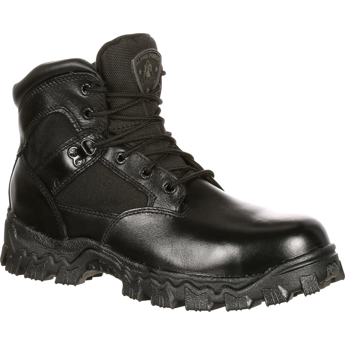 Rocky Mens Alpha Force Composite Toe Waterproof Public Service Boots