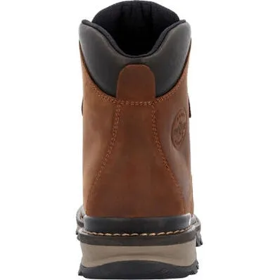 Rocky Men's Rams Horn 6" Comp Toe WP Outdoor Work Boot -Brown- RKK0390