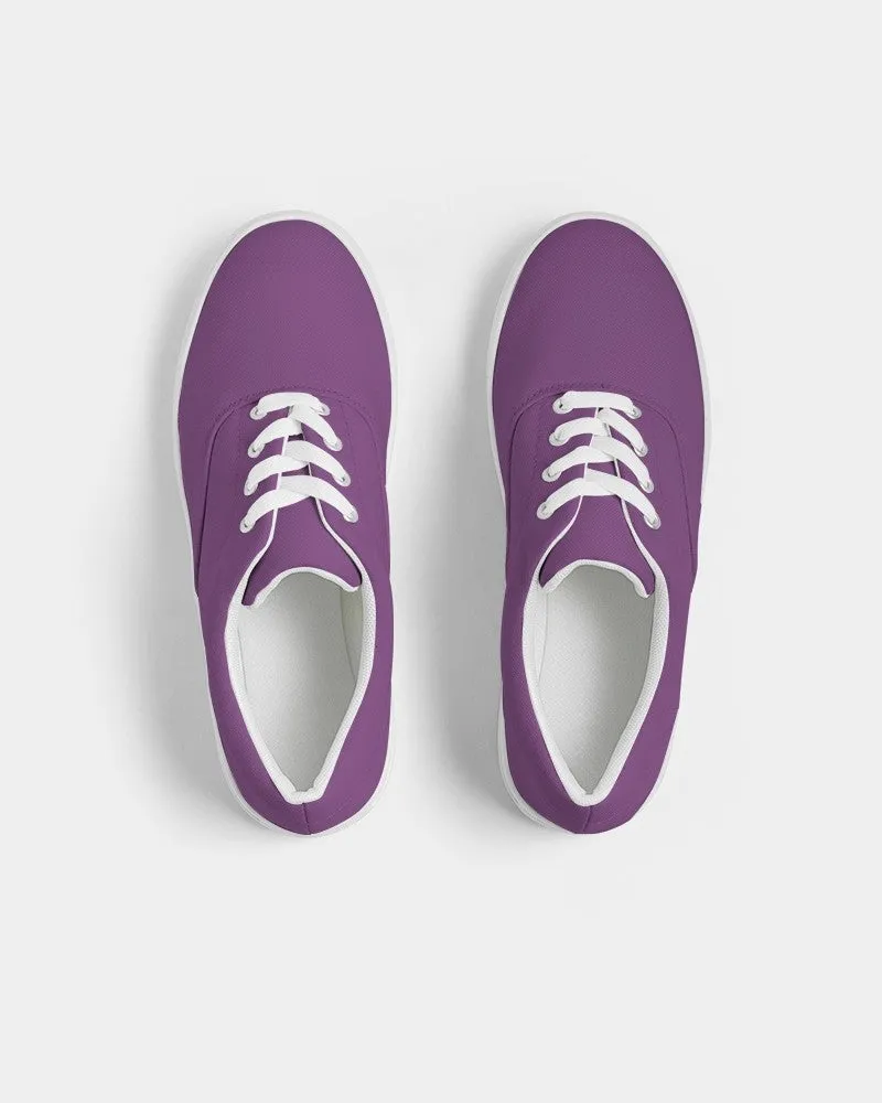 Shaded Midtone Purple Canvas Sneakers | Women's | C40M80Y0K30