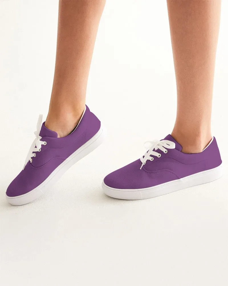 Shaded Midtone Purple Canvas Sneakers | Women's | C40M80Y0K30