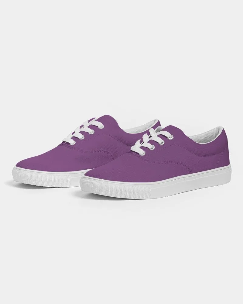 Shaded Midtone Purple Canvas Sneakers | Women's | C40M80Y0K30