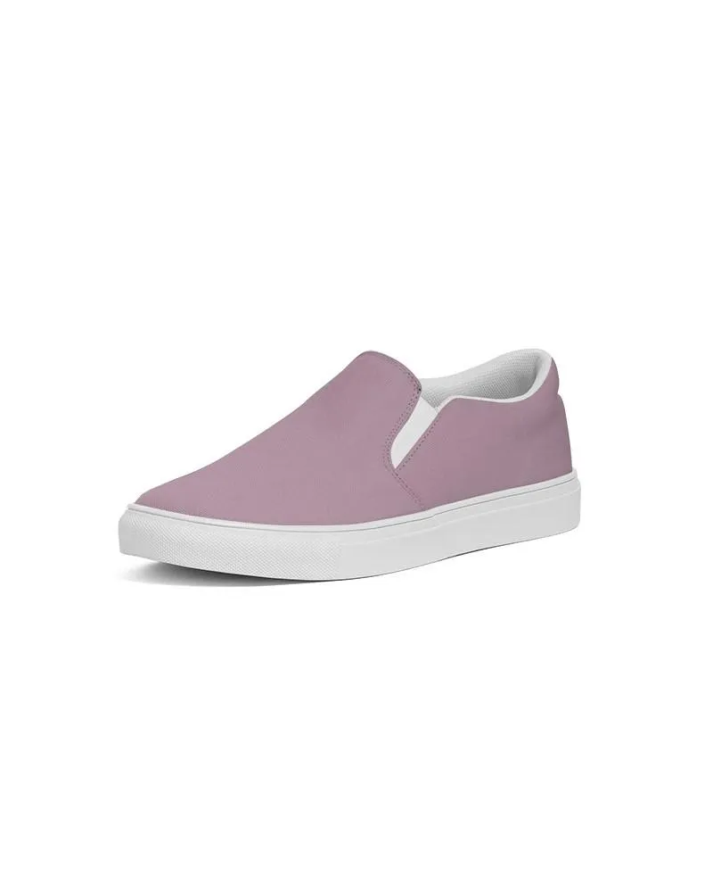 Shaded Pale Pastel Magenta Brown Slip-On Canvas Sneakers | Men's | C0M30Y0K30