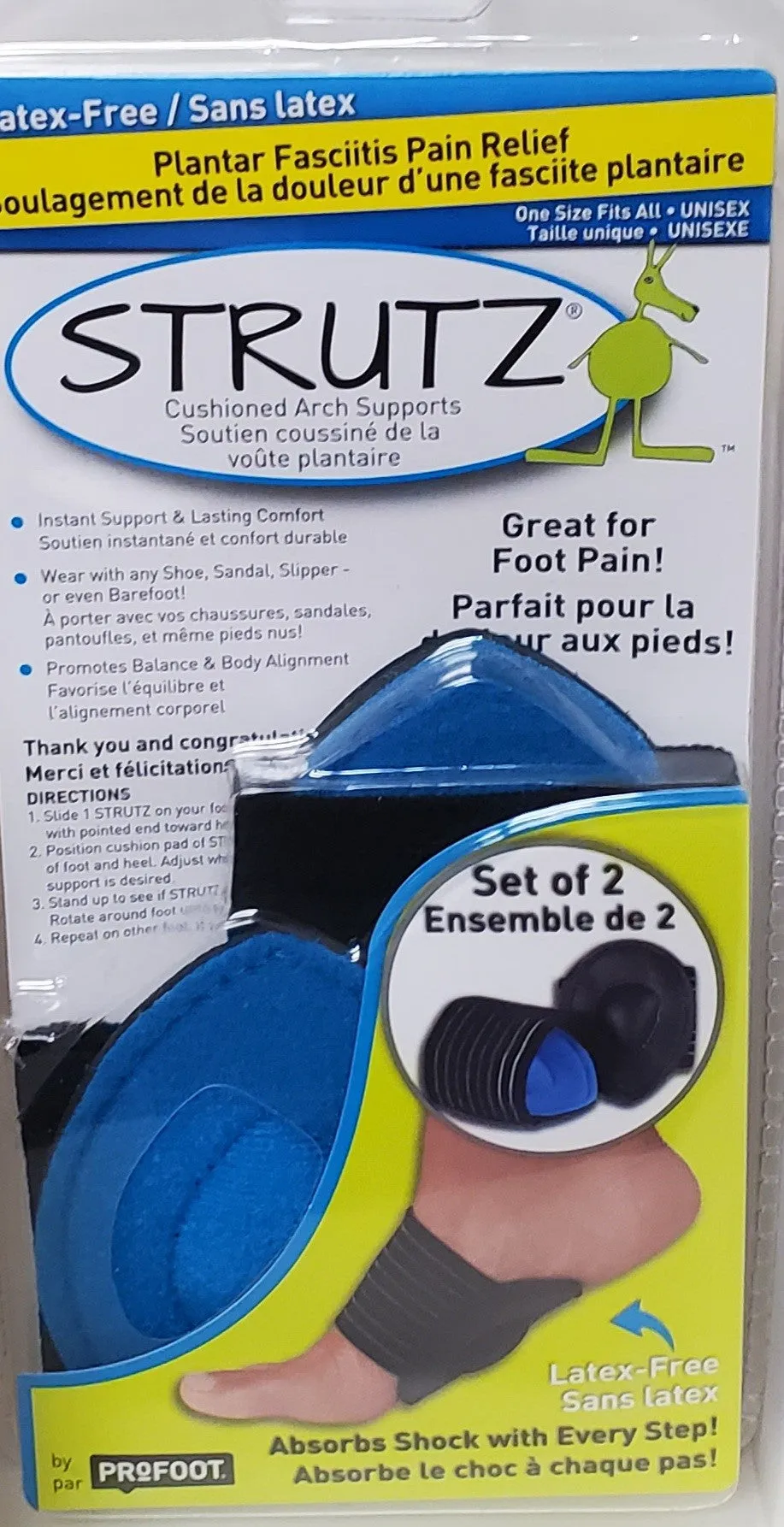 Strutz Arch Support - Innovation for your feet from PROfoot For Men or Women