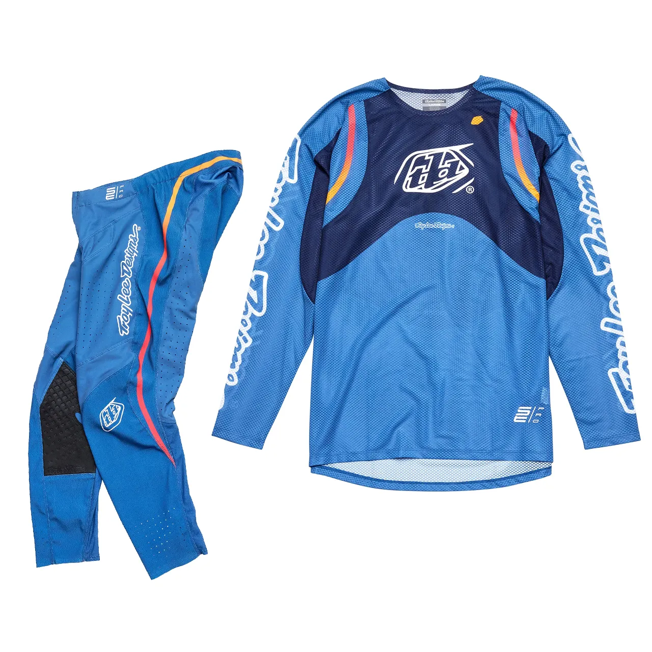 Troy Lee Designs SE Pro Air Pinned Blue Kit Combo