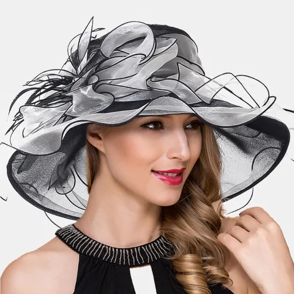 Women Kentucky Derby Organza Hat S037