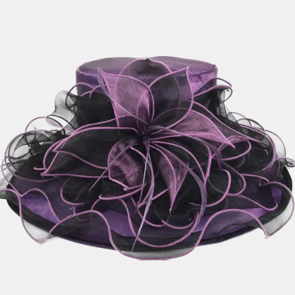 Women Kentucky Derby Organza Hat S037