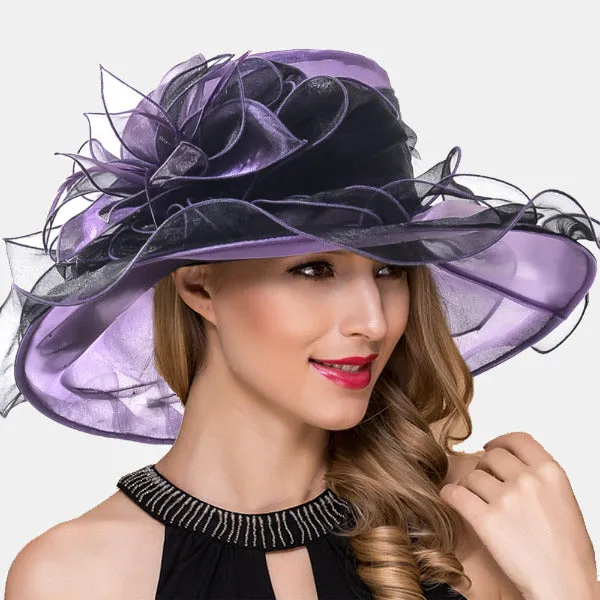 Women Kentucky Derby Organza Hat S037