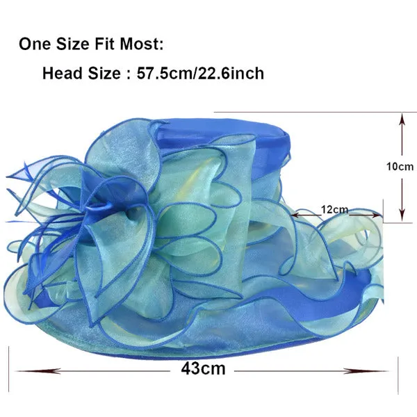 Women Kentucky Derby Organza Hat S037