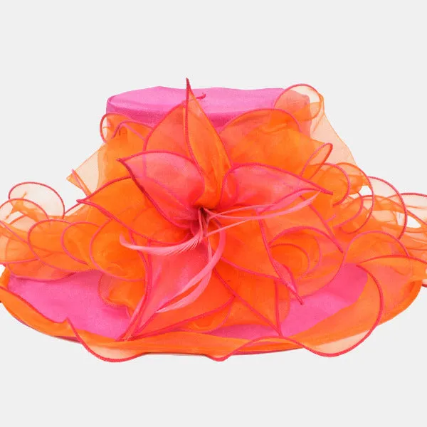 Women Kentucky Derby Organza Hat S037